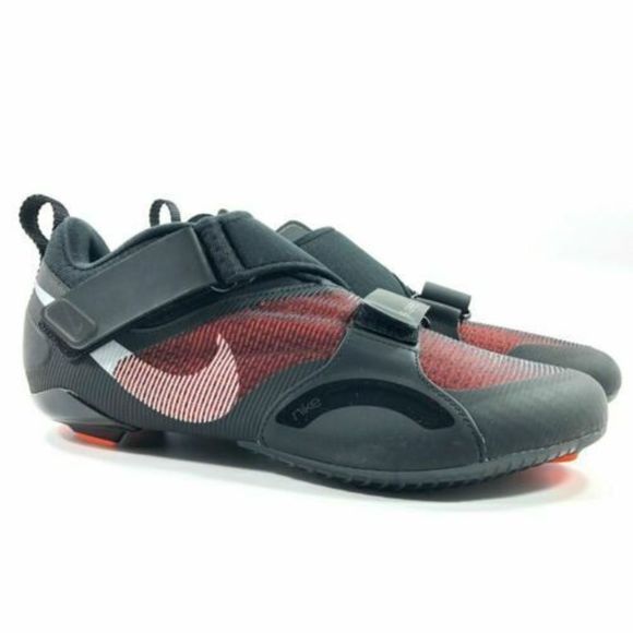 Nike CW2191-008 Men's Sz 10.5 Black/Red/Silver SuperRep Indoor Cycling Shoes - Picture 1 of 5